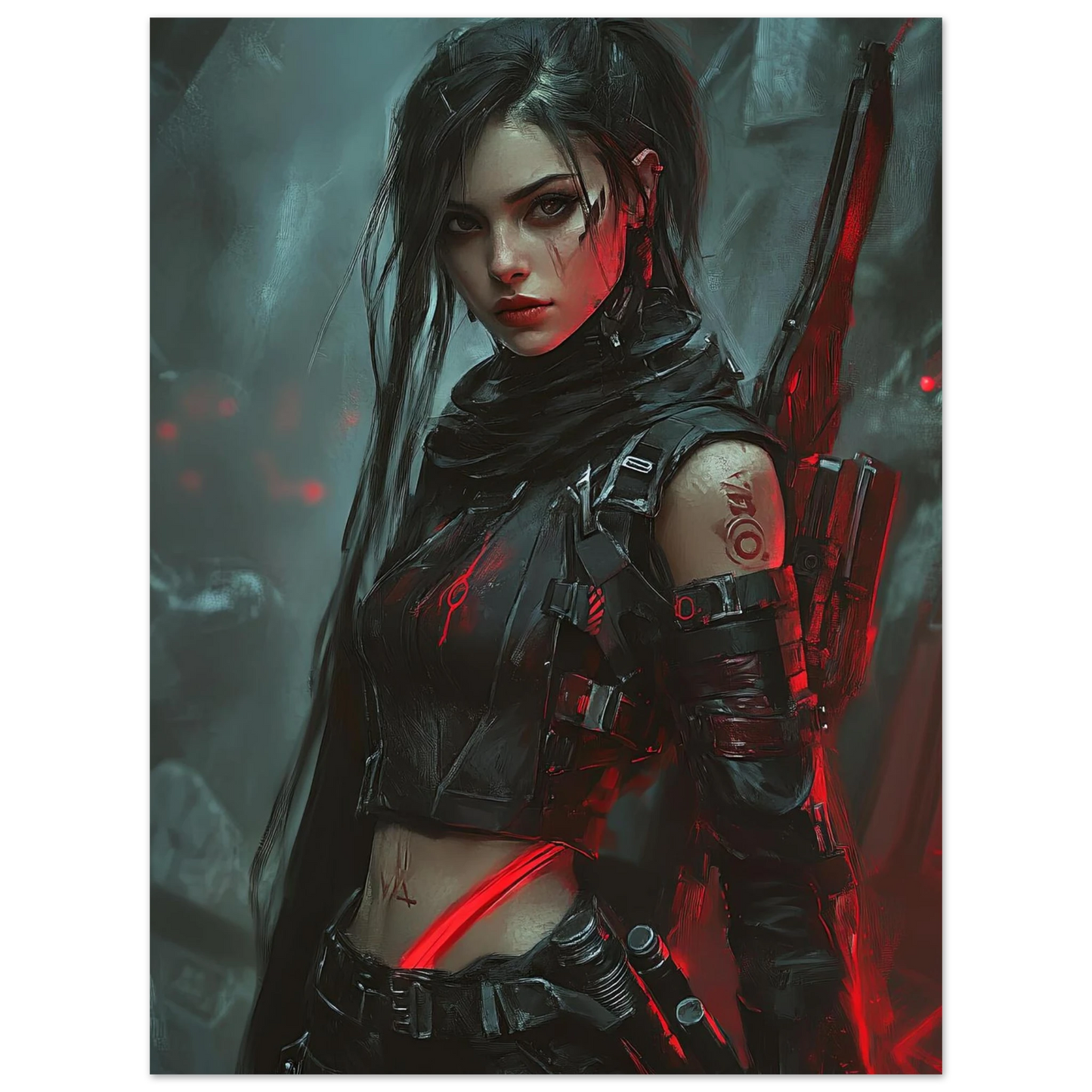 Affiche CYBERPUNK GIRL ULTIMATE #33 - Aura Studio Déco