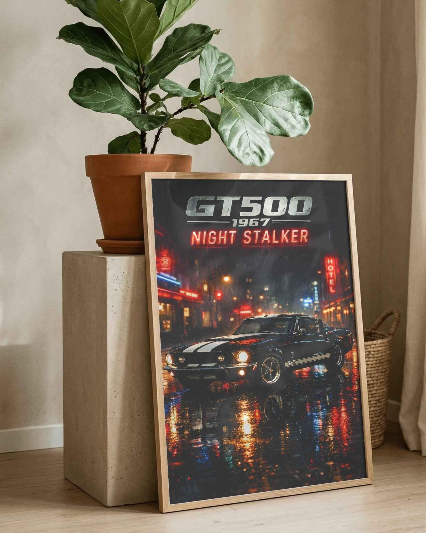 🏆🀣📺 Affiche Automobile Vintage Night Stalker - Aura Studio Déco