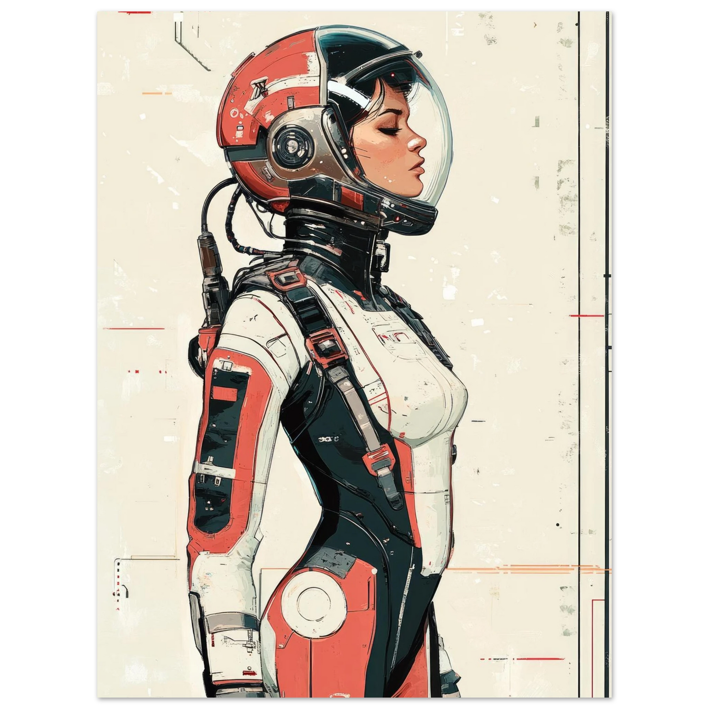 ✨ RETRO FUTUR MECHA WOMENS — Starship Series #80 - Aura Studio Déco