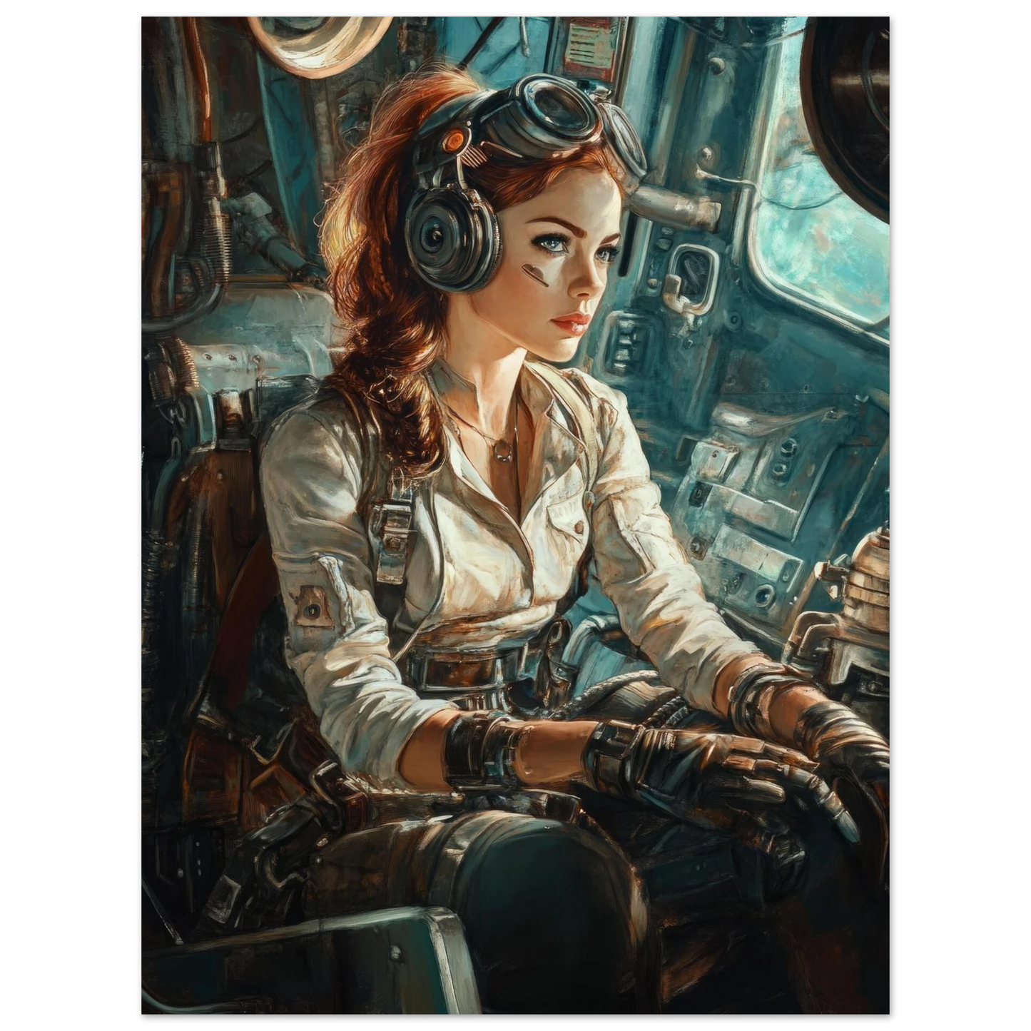 ✨ RETRO FUTUR MECHA WOMENS — Starship Series #41 - Aura Studio Déco