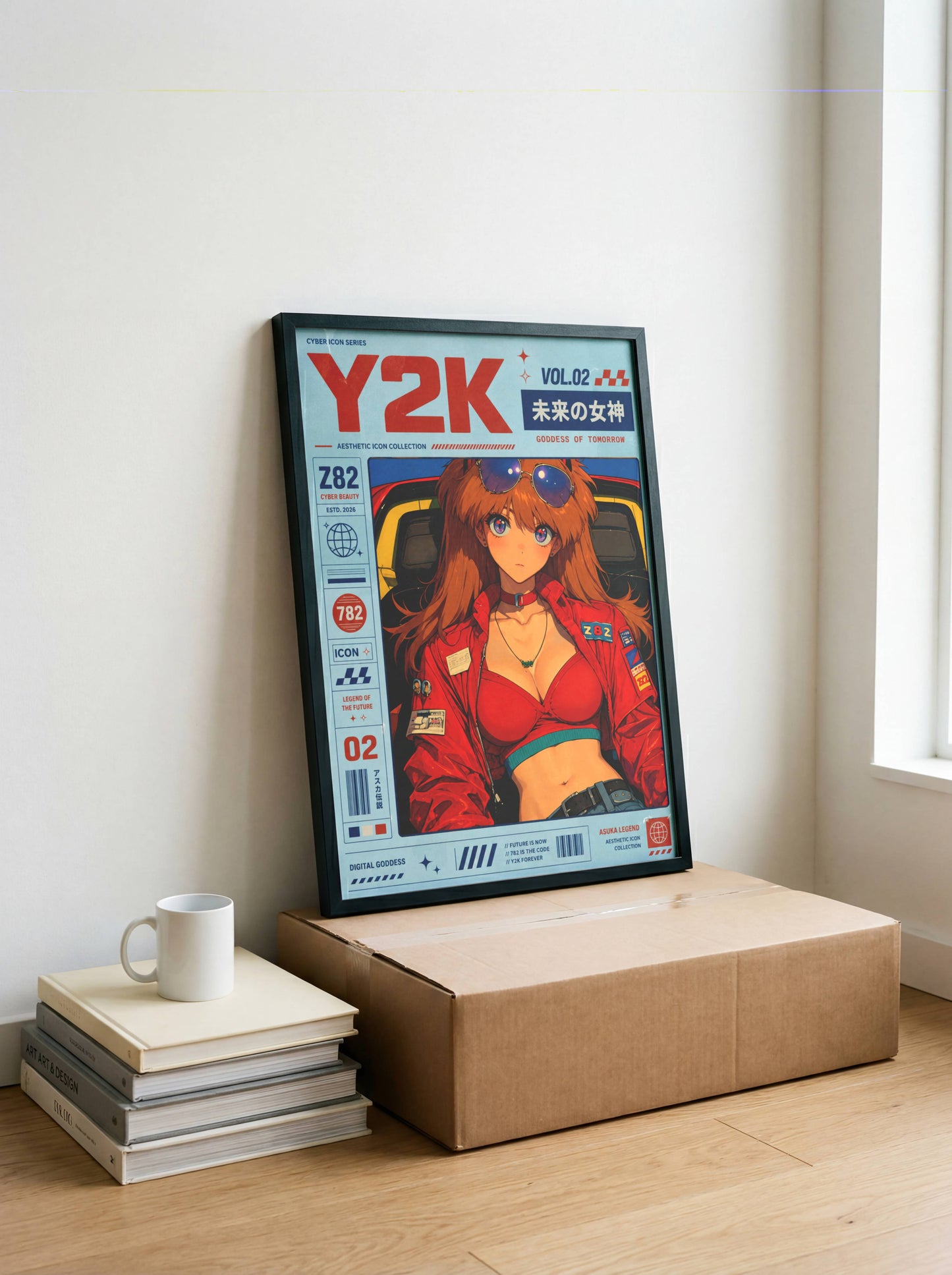 Y2K Magazine Cover Poster | Retro Anime Fashion Art Print | Streetwear Aesthetic Wall Decor | Pop Culture Poster