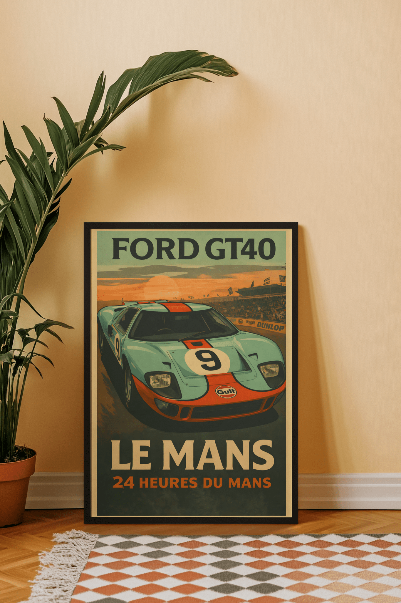 🏆🀣📺 Affiche Automobile Vintage Race Legend - Aura Studio Déco