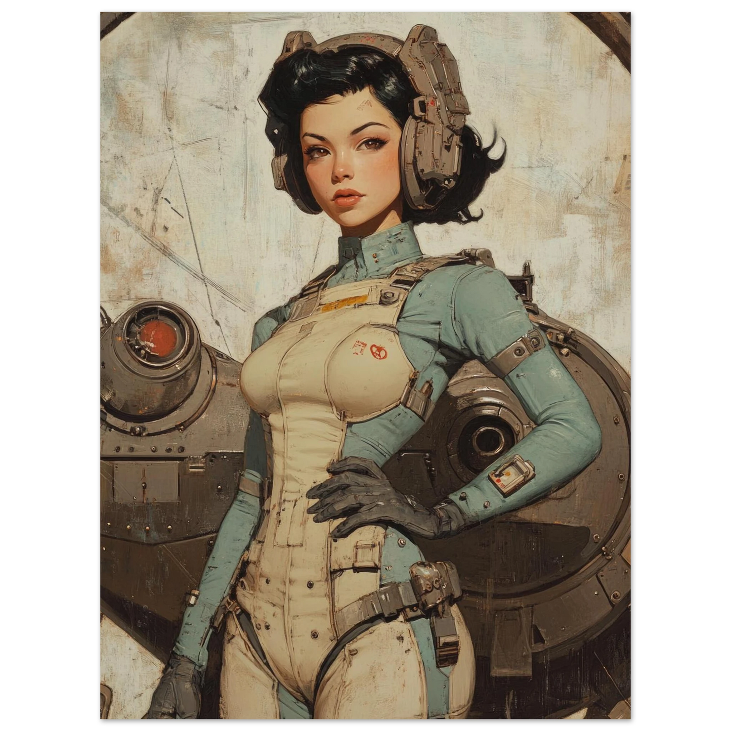 ✨ RETRO FUTUR MECHA WOMENS — Starship Series #78 - Aura Studio Déco