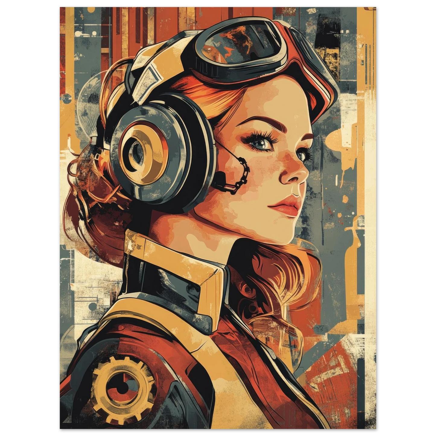 ✨ RETRO FUTUR MECHA WOMENS — Starship Series #23 - Aura Studio Déco