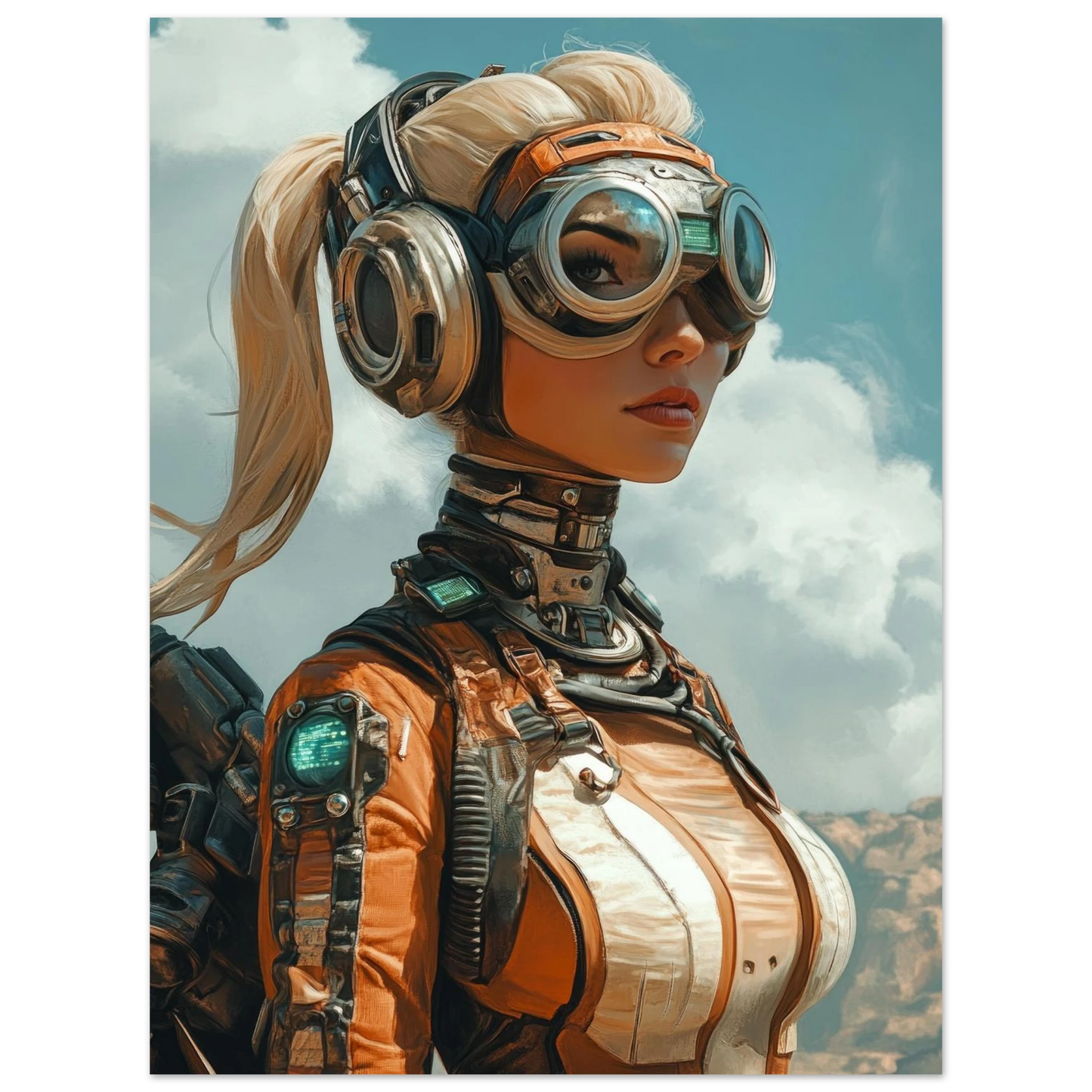 ✨ RETRO FUTUR MECHA WOMENS — Starship Series #57 - Aura Studio Déco