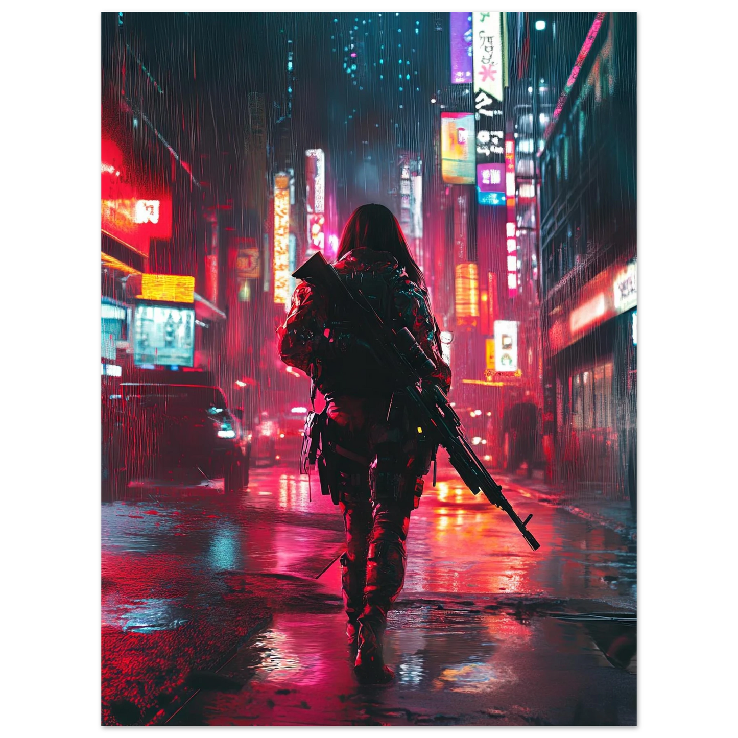 Affiche murale Impresion Cybergirl Ultimate 28☢️ - Aura Studio Déco