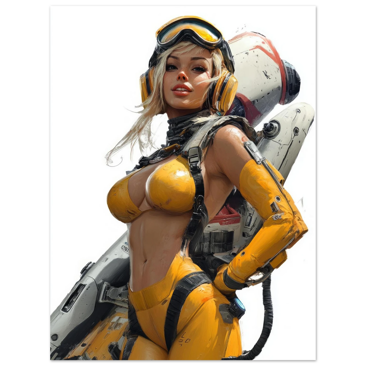 ✨ RETRO FUTUR MECHA WOMENS — Starship Series #30 - Aura Studio Déco