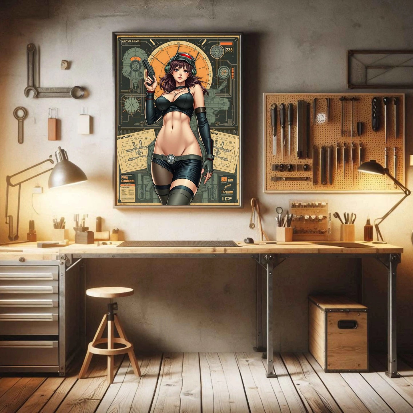 🌸🪐🎀👽Création Anime Rétro Sci-Fi ☄️7 - Aura Studio Déco