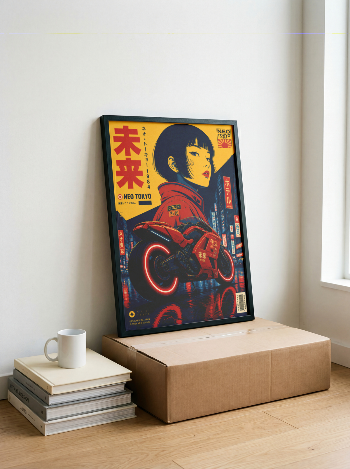 Affiche Moto Cyberpunk | Neo Tokyo & Rider Futuriste
