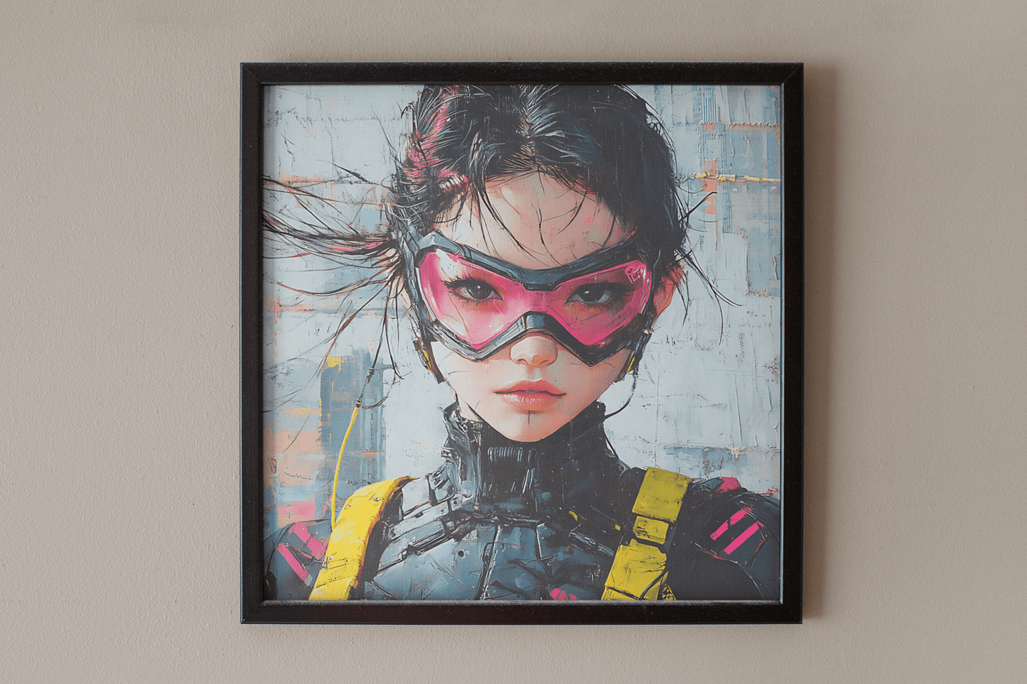 ☢️🧬Affiche Murale Survival Neon Fury Girls #8 - Aura Studio Déco