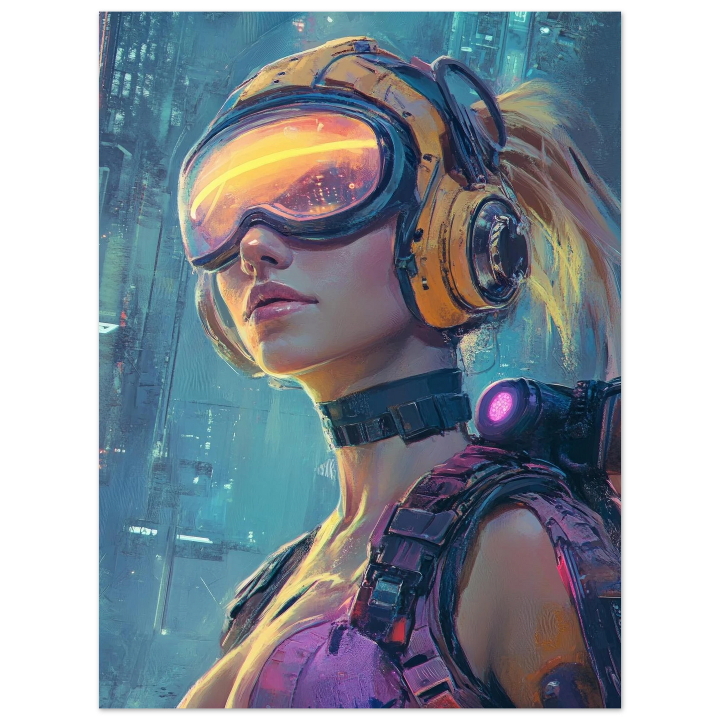 ✨ RETRO FUTUR MECHA WOMENS — Starship Series #35 - Aura Studio Déco