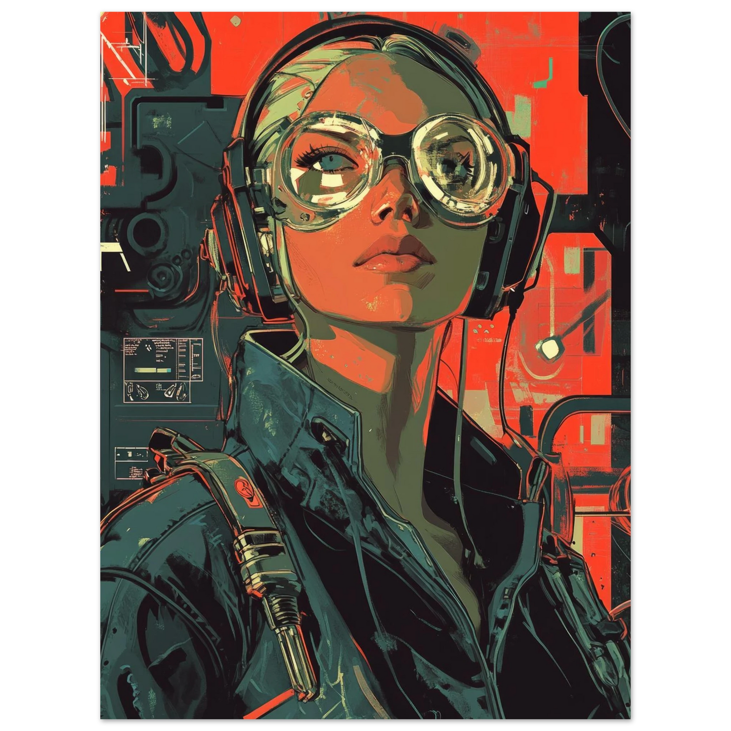 ✨ RETRO FUTUR MECHA WOMENS — Starship Series #58 - Aura Studio Déco