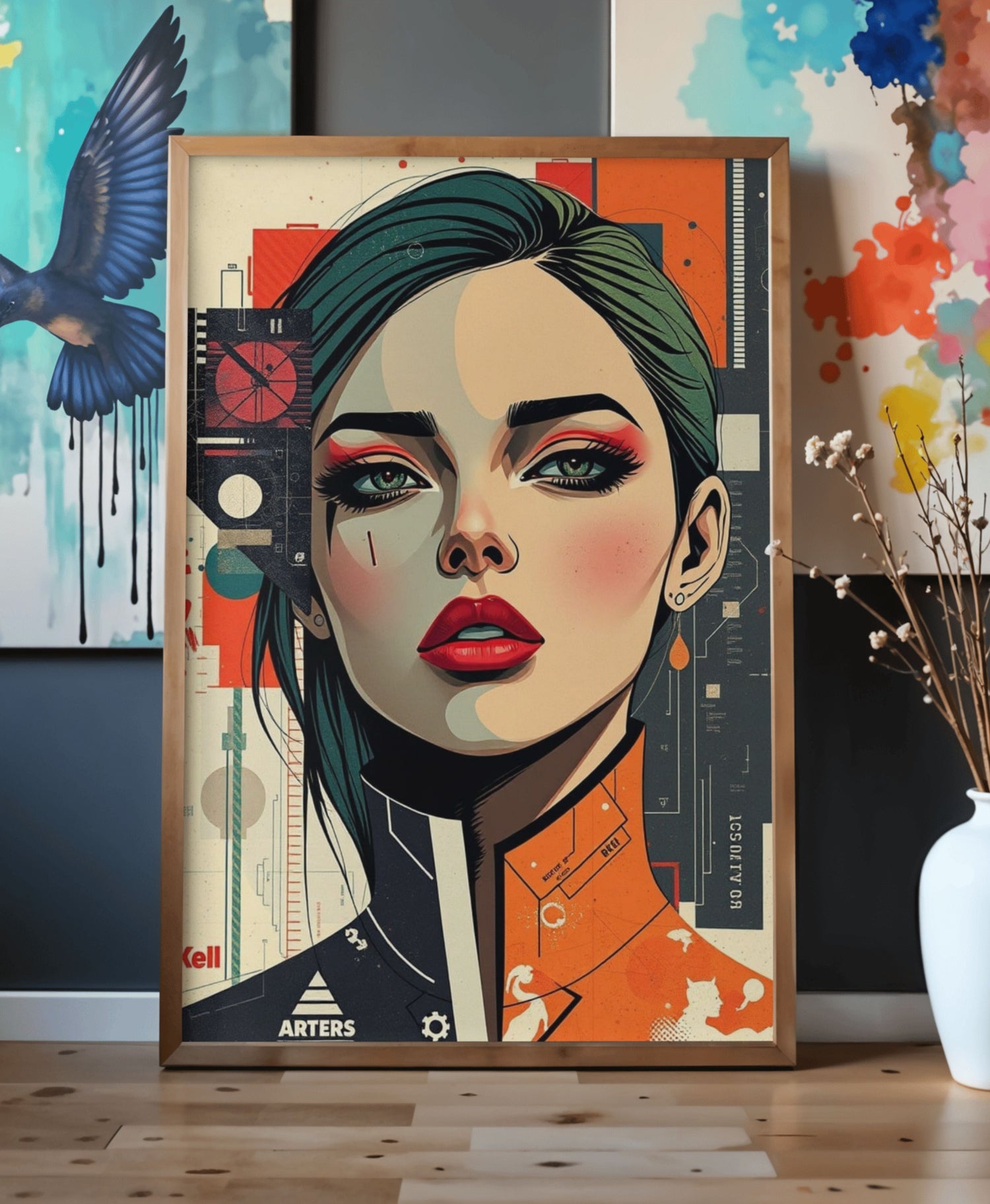 🖼️𒆙🎨Tableaux Art Déco & Portraits Abstraits Modernes