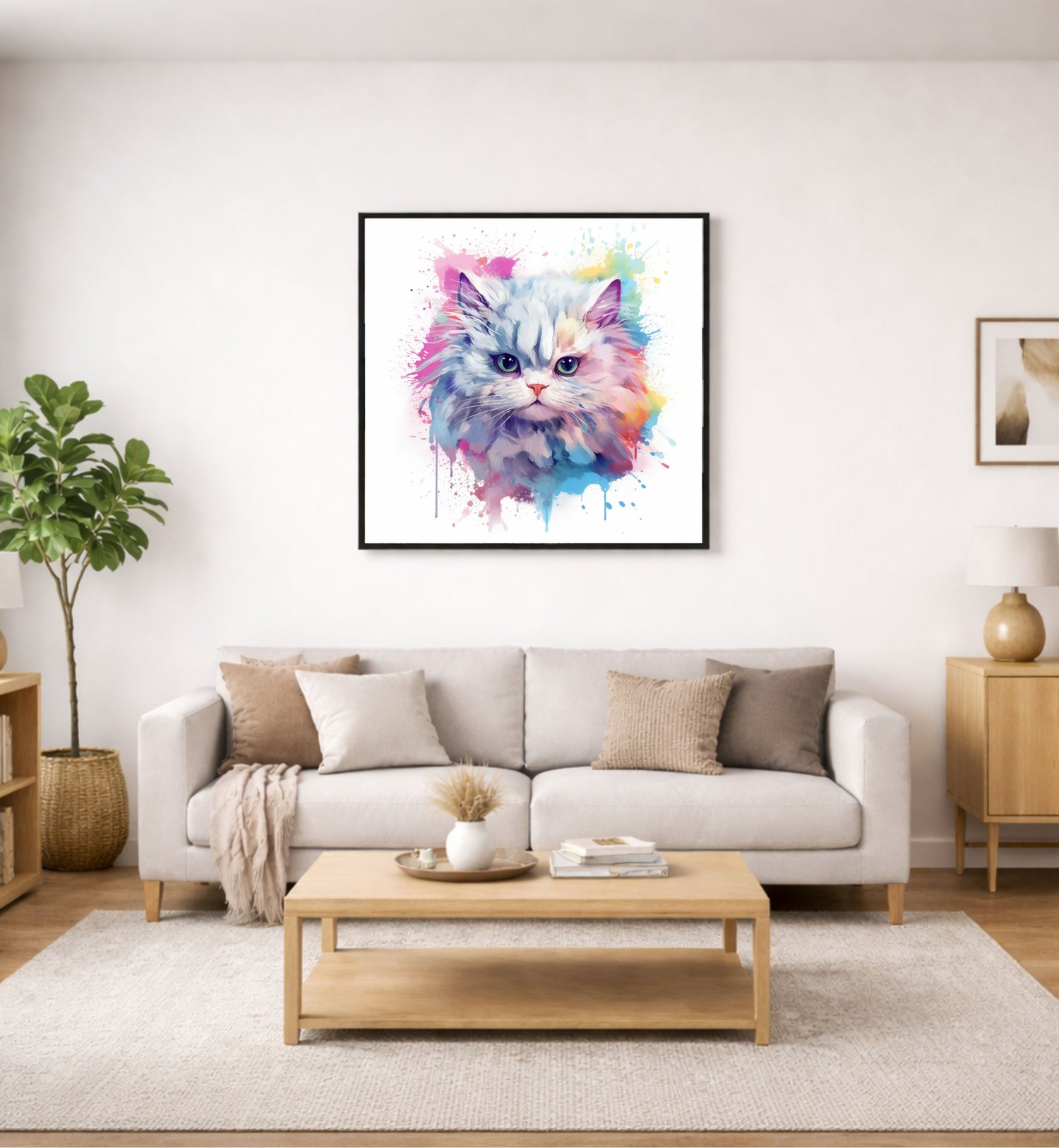 🐯Art Déco Félin — Néon & Pastel