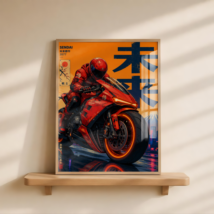 Affiches Moto Cyberpunk