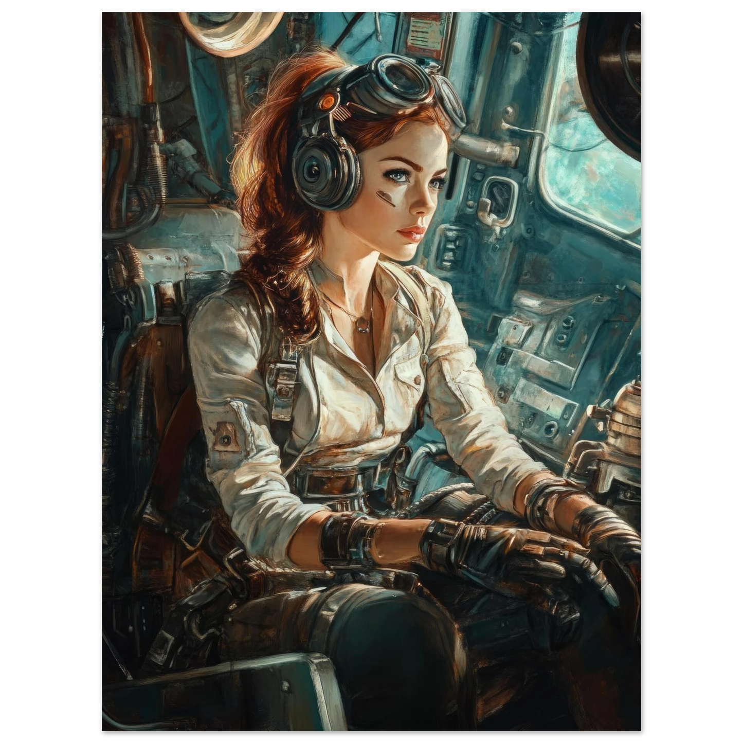 ✨ RETRO FUTUR MECHA WOMENS — Starship Series #41 - Aura Studio Déco