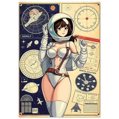 🌸🪐🎀👽Création Anime Rétro Sci-Fi ☄️30 - Aura Studio Déco