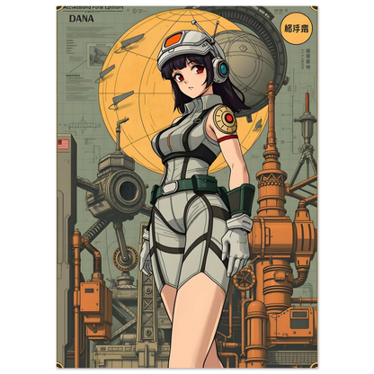 🌸🪐🎀👽 Poster Création Anime Rétro Sci-Fi ☄️19 - Aura Studio Déco