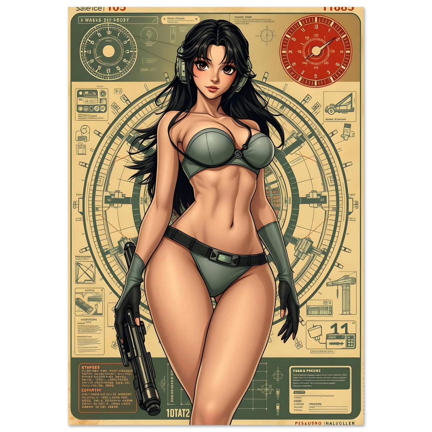 🌸🪐🎀👽Création Anime Rétro Sci-Fi ☄️20 - Aura Studio Déco