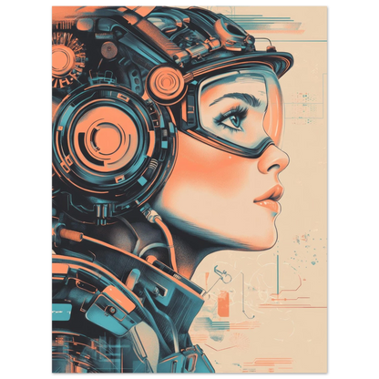 ✨ RETRO FUTUR MECHA WOMENS — Starship Series #32 - Aura Studio Déco
