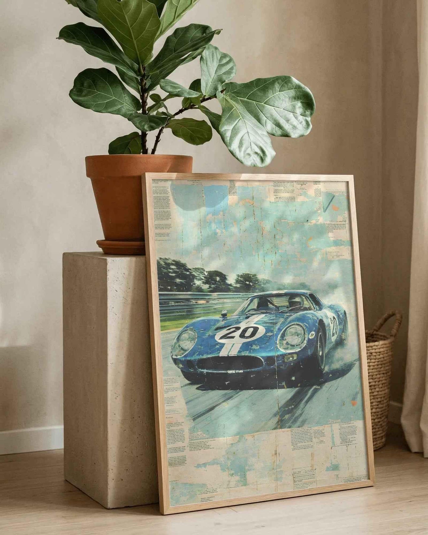 🏆🀣📺 Affiche Automobile Vintage Race Legend 2 - Aura Studio Déco