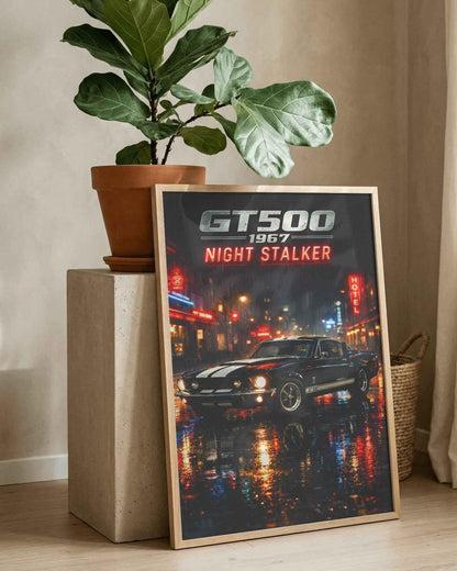 🏆🀣📺 Affiche Automobile Vintage Night Stalker - Aura Studio Déco