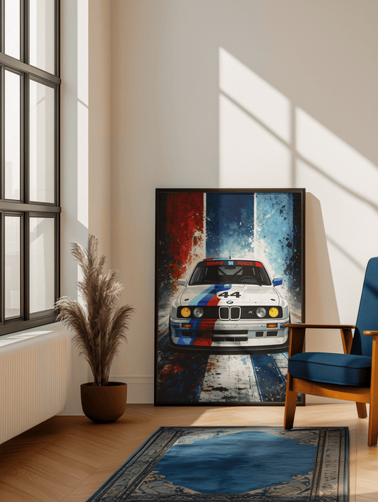 🏎️🏁Affiche Automobile Art' Sport 1 Encadrée - Aura Studio Déco