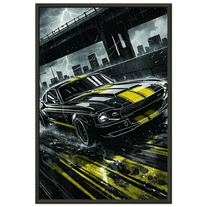 🏎️🏁Affiche Automobile Art' Legend 2 Encadrée - Aura Studio Déco