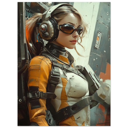 ✨ RETRO FUTUR MECHA WOMENS — Starship Series #49 - Aura Studio Déco