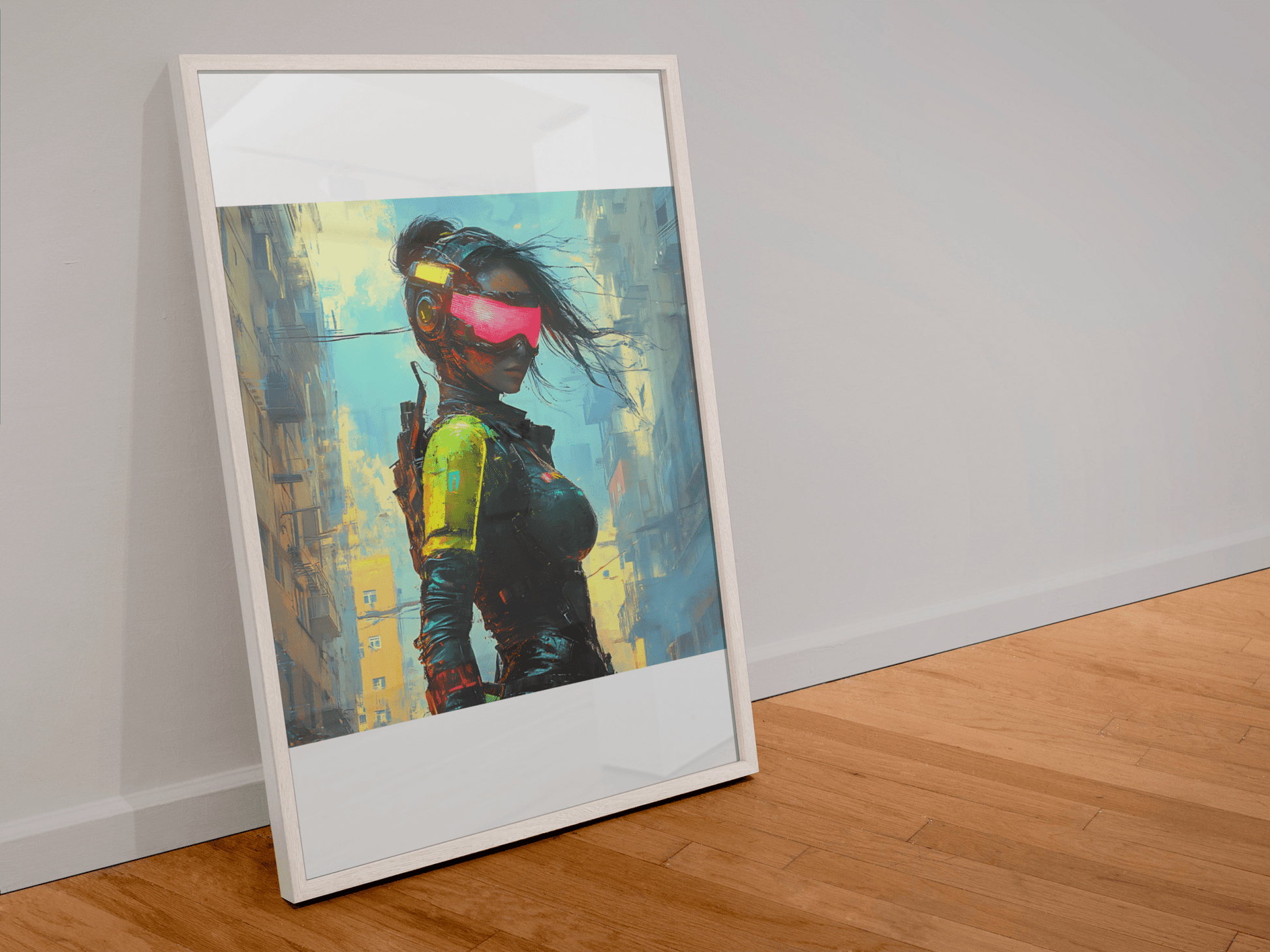 ☢️🧬Affiche Murale Survival Neon Fury Girls #1 - Aura Studio Déco