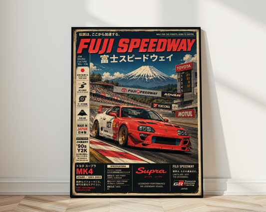 Affiche Racing Japonais | JDM Circuit & Motorsport 90s
