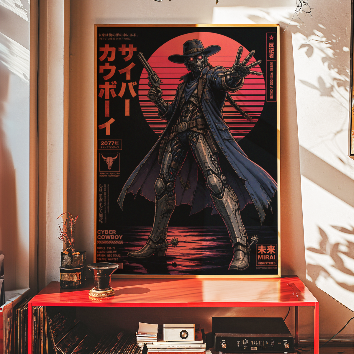 Affiche Cyber Cowboy #02 | Robot Cowboy & SF
