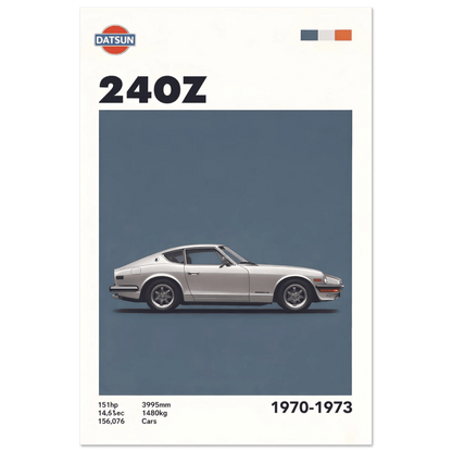 🏆🀣📺 Affiche Automobile Vintage Legend 70's Japan - Aura Studio Déco