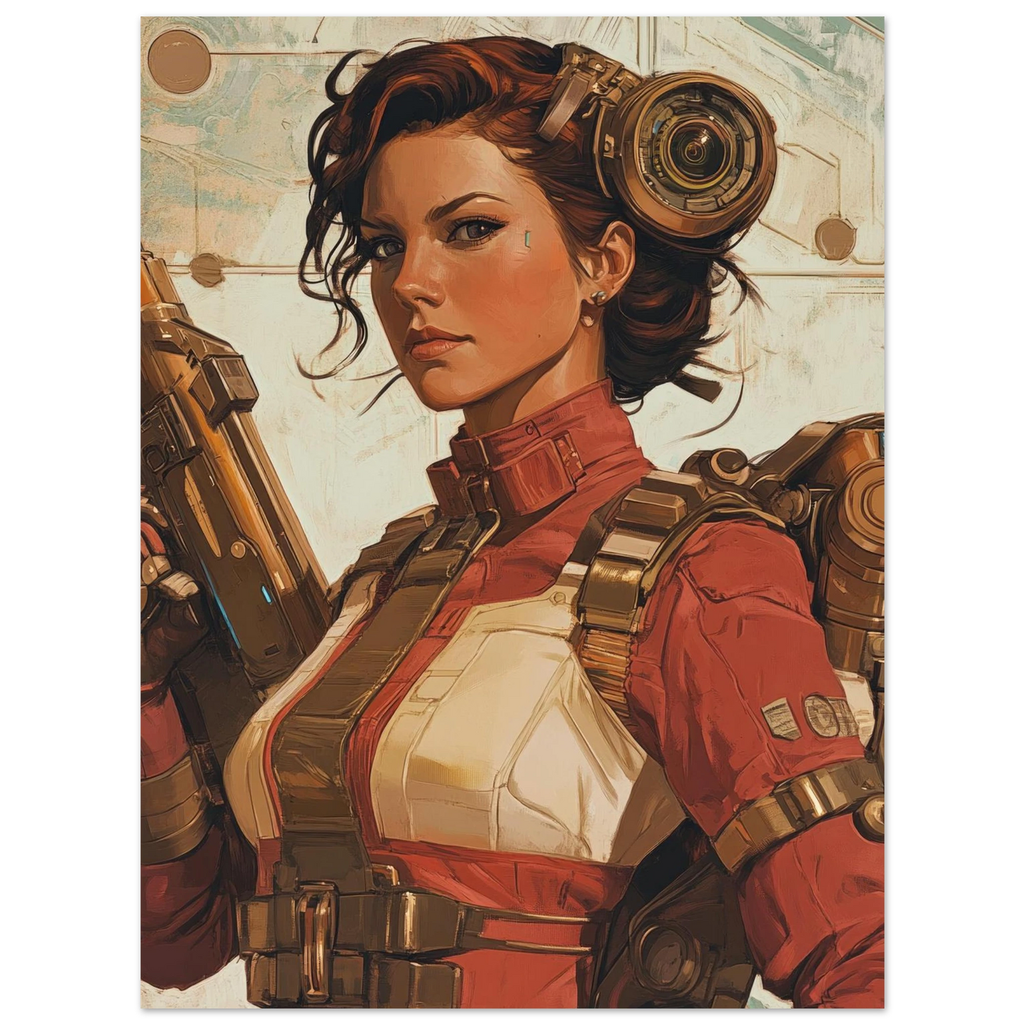 ✨ RETRO FUTUR MECHA WOMENS — Starship Series #62 - Aura Studio Déco
