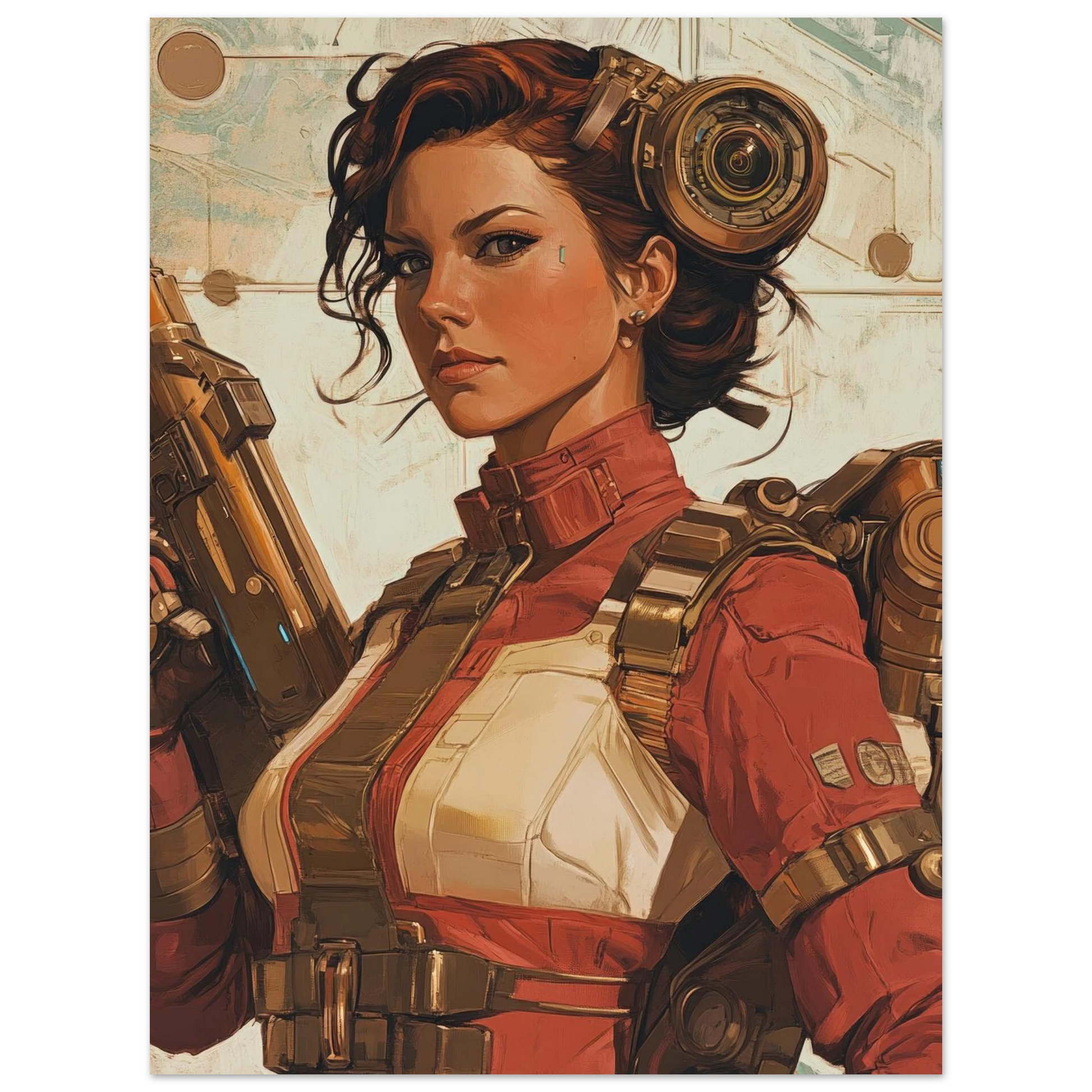 ✨ RETRO FUTUR MECHA WOMENS — Starship Series #62 - Aura Studio Déco