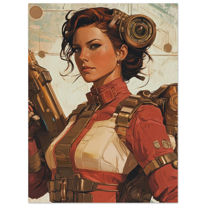 ✨ RETRO FUTUR MECHA WOMENS — Starship Series #62 - Aura Studio Déco