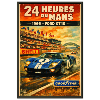 🏎️🏁Affiche Automobile Art' Race Encadrée - Aura Studio Déco
