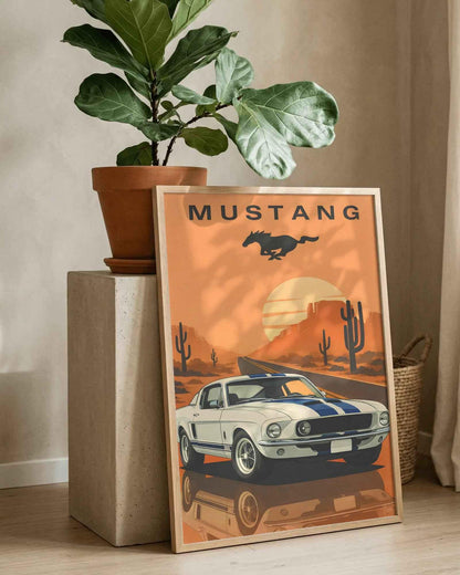 🏆🀣📺 Affiche Automobile Vintage 70' Legend - Aura Studio Déco