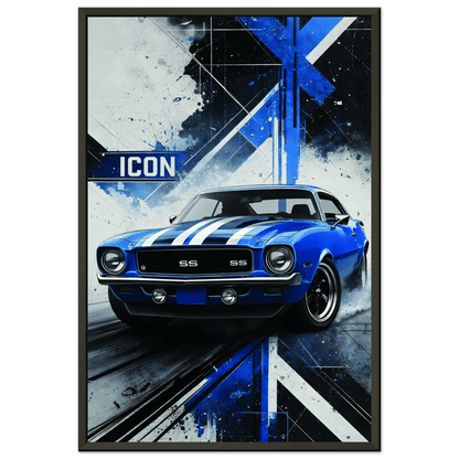 🏎️🏁Affiche Automobile Art' Icon Encadrée - Aura Studio Déco