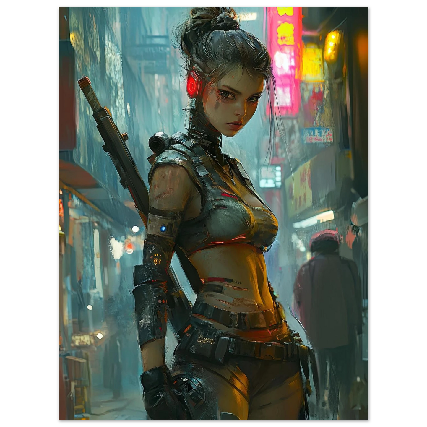 Affiche Murale CYBER WAR GIRL ULTIMATE SERIE  14☢️ - Aura Studio Déco