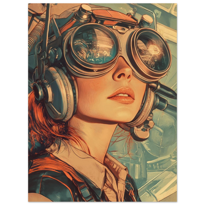 ✨ RETRO FUTUR MECHA WOMENS — Starship Series #19 - Aura Studio Déco