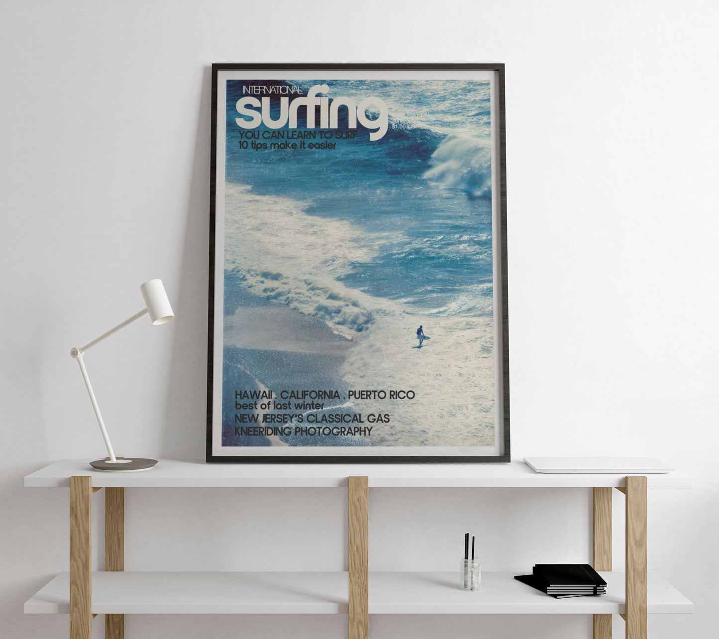 Poster Plage Surf Vintage – Ambiance bord de mer estivale