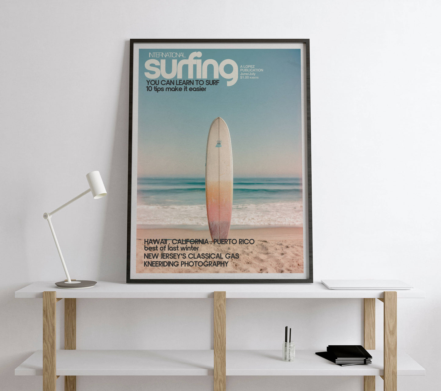 Poster Planche de Surf – Photographie vintage bord de mer