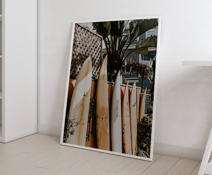 Affiche Planches de Surf Tropicales – Esprit Surf et Décoration Bord de Mer | Poster sur Papier Mat