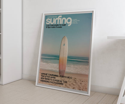 Poster Planche de Surf – Photographie vintage bord de mer