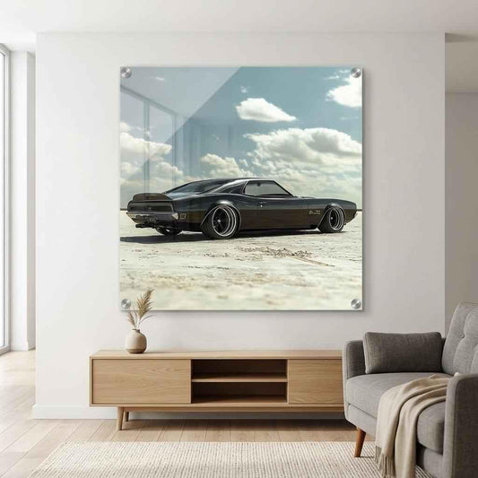 🏁⛽Tableau Acrylique Muscle Car #6🛢️Décoration Murale Luxe & Brillance - Aura Studio Déco