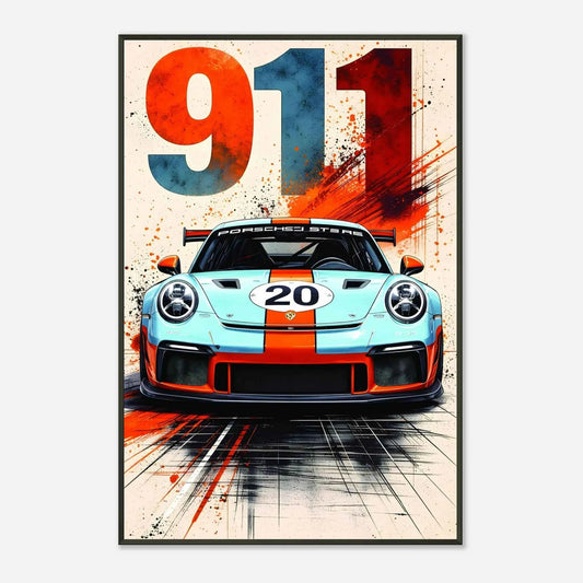 🏎️🏁Affiche Automobile Art' Sport 4 Encadrée - Aura Studio Déco