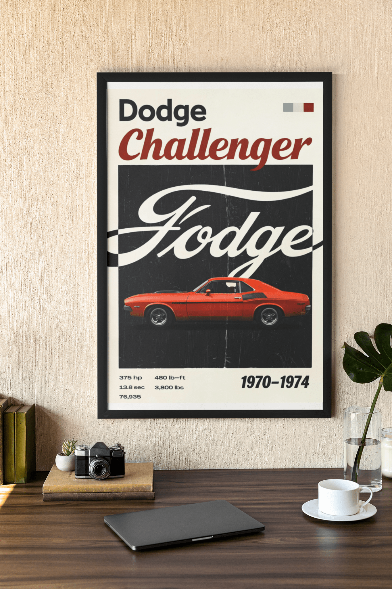 🏎️🏁Affiche Automobile Art' The Fodge Encadrée - Aura Studio Déco