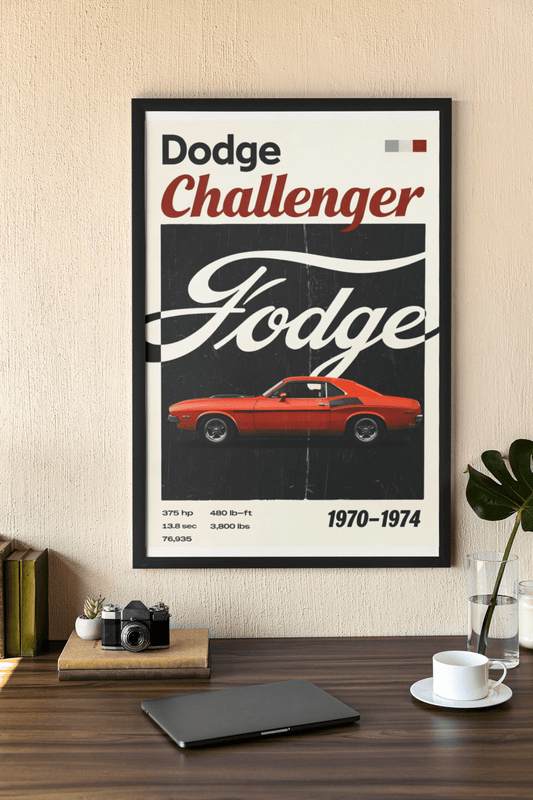 🏎️🏁Affiche Automobile Art' The Fodge Encadrée - Aura Studio Déco