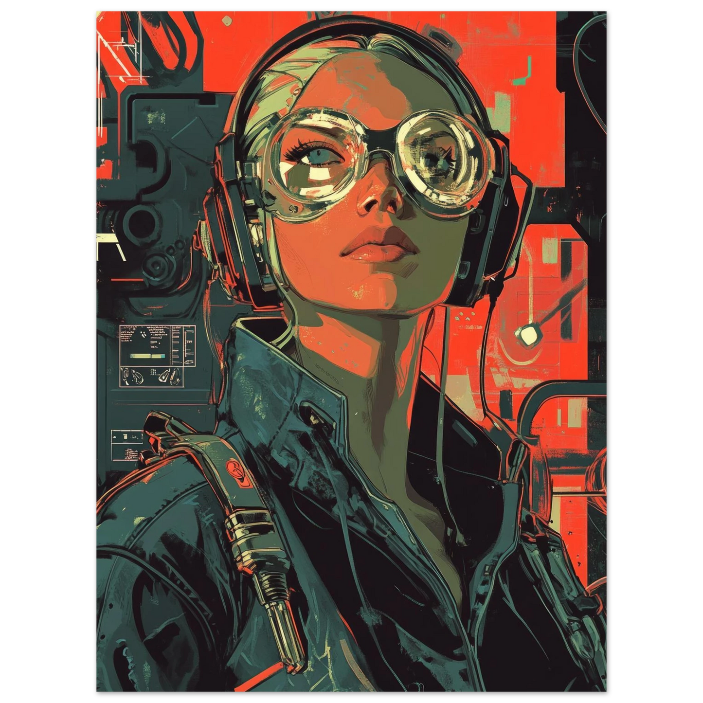 ✨ RETRO FUTUR MECHA WOMENS — Starship Series #58 - Aura Studio Déco